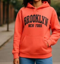 New York Printed Hoodie Jersey