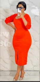 Women's Elegant Ruffle Peplum Dress