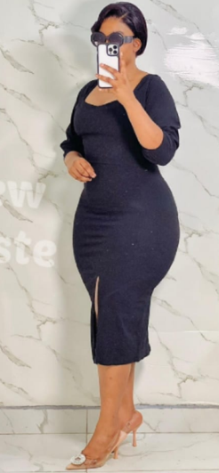 Women's Elegant Ruffle Peplum Dress