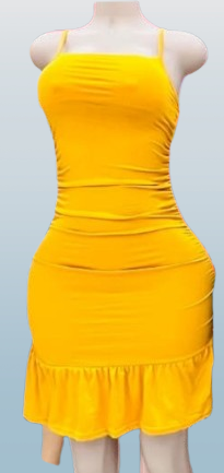 Hip Ruffled Dress
