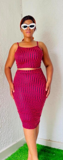 Power Print Bodycon Set