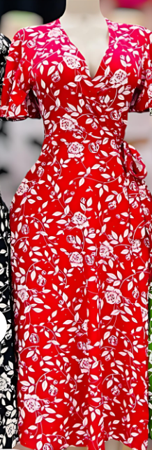 Wrap Around Floral Dress