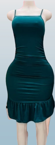 Hip Ruffled Dress