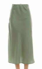 Plain Satin Skirt