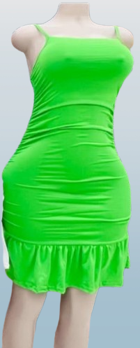 Hip Ruffled Dress