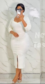 Women's Elegant Ruffle Peplum Dress