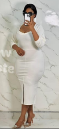 Women's Elegant Ruffle Peplum Dress