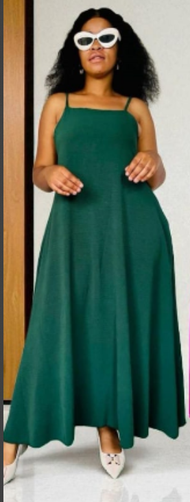 Chic Square Neck Midi Dress