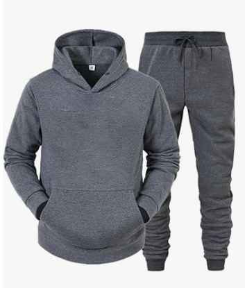Men’s Hooded Tracksuit – Pullover & Sweatpants