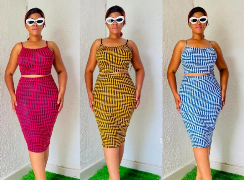 Power Print Bodycon Set