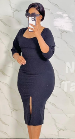 Women's Elegant Ruffle Peplum Dress