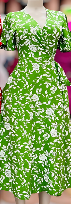 Wrap Around Floral Dress