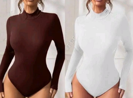 Neck Long Sleeve Tops Bodysuit Jumpsuit