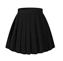 Color Block Tee & Pleated Skirt Set
