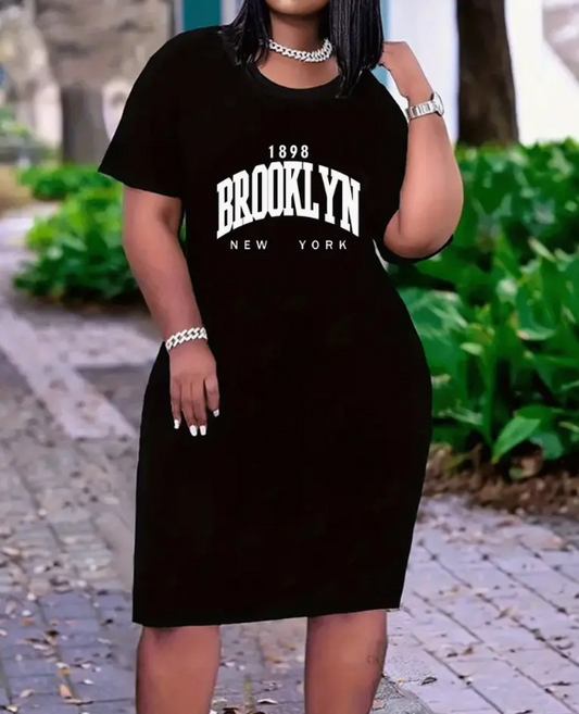 Women’s Brooklyn Print T-Shirt Dress