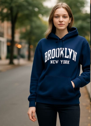 New York Printed Hoodie Jersey
