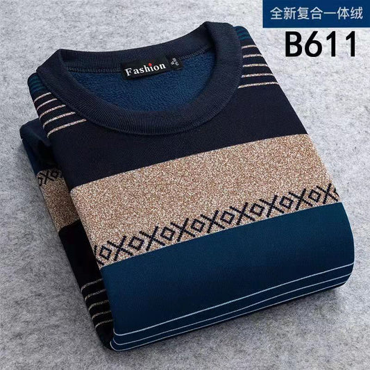 Men’s Fleece Shirt-Collar Sweater