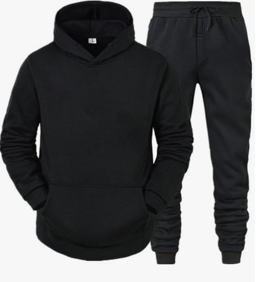 Men’s Hooded Tracksuit – Pullover & Sweatpants
