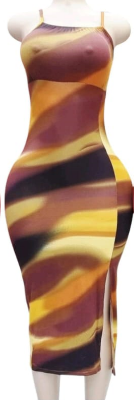 Ombre Mesh Dress