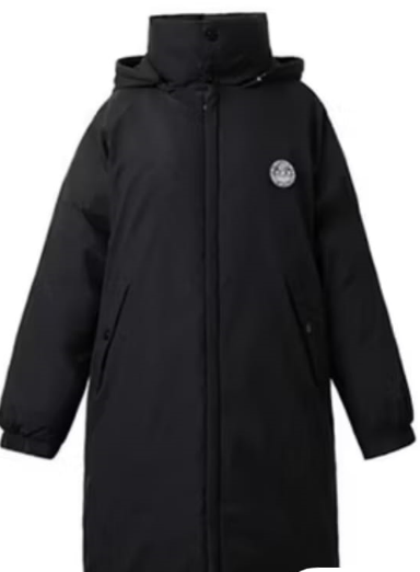 Hooded Puffer – Knee-Length Down Jacket