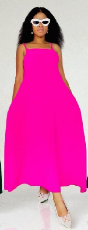 Chic Square Neck Midi Dress