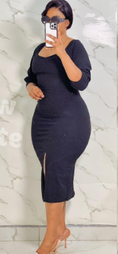 Women's Elegant Ruffle Peplum Dress