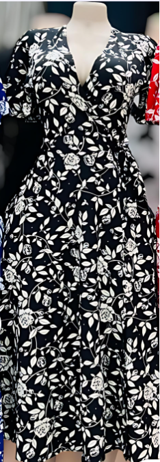 Wrap Around Floral Dress