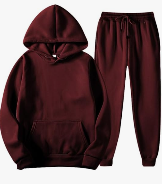 Men’s Hooded Tracksuit – Pullover & Sweatpants