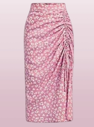 Women's Ditsy Floral Ruffle Drawstring Skirt