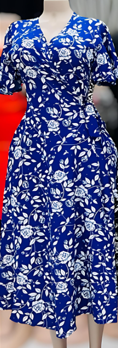 Wrap Around Floral Dress