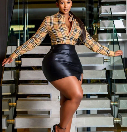 Women’s Leather Mini Skirt