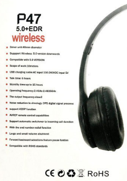 P47 Wireless Headphones