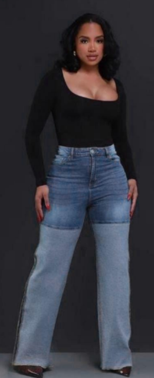 Reverse It Inside Out Wide Leg Jeans