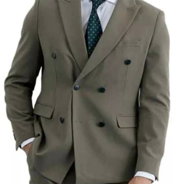 Double Breasted Formal Suit Jacket